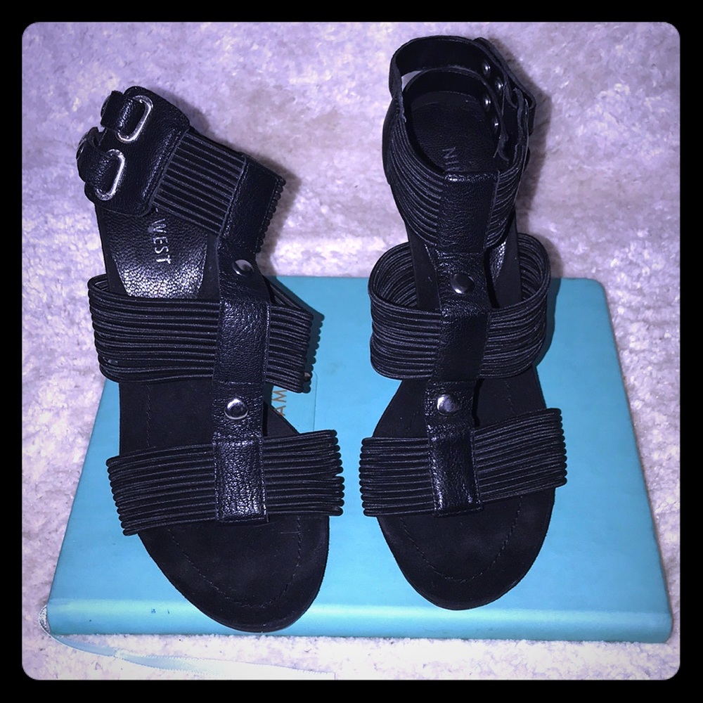 Nine West Black Sexy Heels Sz 6.5